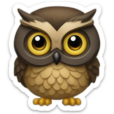 Buho listo sticker