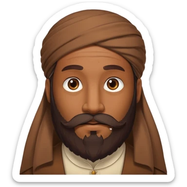 Guy with a really long beard sticker