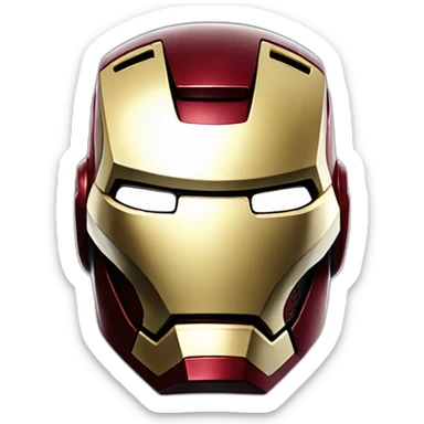 Iron man helmet sticker