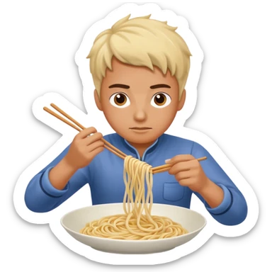 noodle making sticker