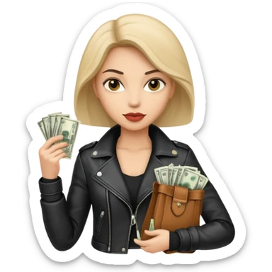 woman thief chic sticker