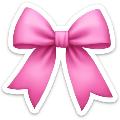 Big pink bow sticker