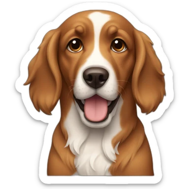 Dog dog dog brown sticker