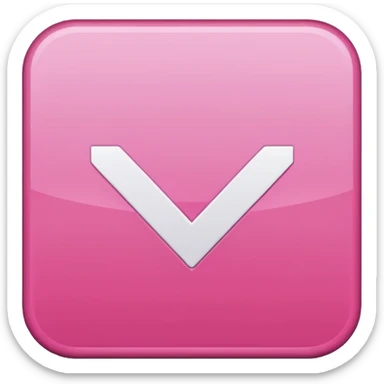 square pink check mark sticker