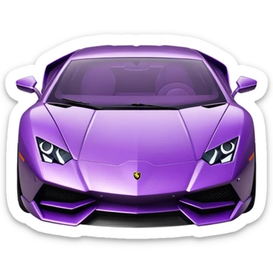 purple lambo sticker