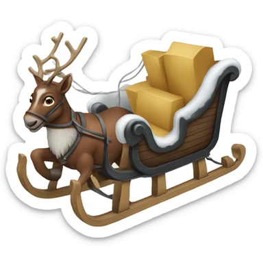 sleigh sticker