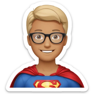 My github user name is superhero dev, realistic one adult in noman family sticker