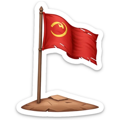 Red flag Northwest background is blue with sun sticker