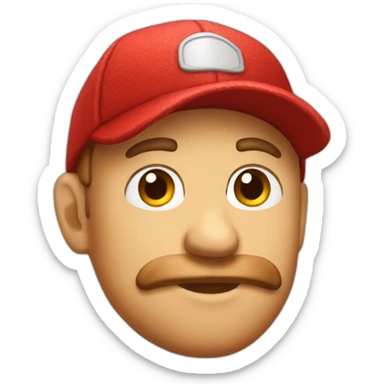 Red-wool-cap sticker