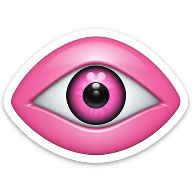 pink evil eye emoji sticker