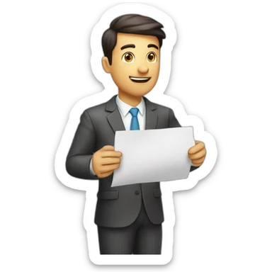 Amazon fba seller holding a paper with profesional scheme strategy  sticker