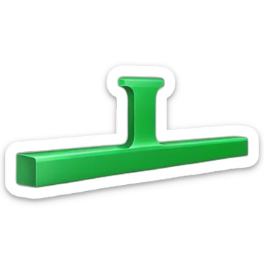 green line on top of grey line sticker