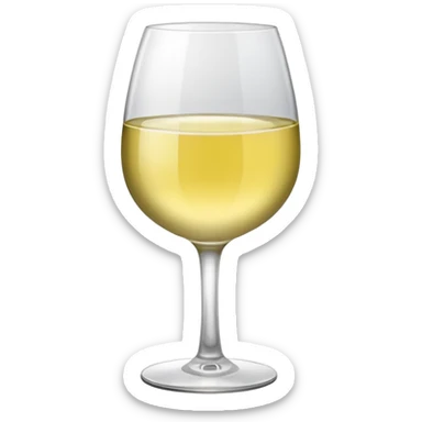 glass of white wine  sticker