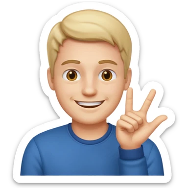 crea un emoji de un hombre cuerpo completo sticker