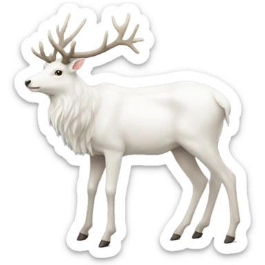 white stag sticker