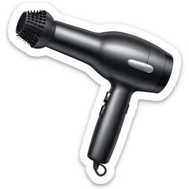 Blow dryer brush sticker
