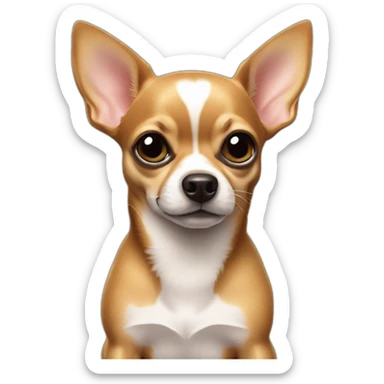 chihuahua NEGRO IPHONE pro max sticker