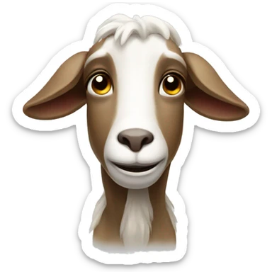 crying goat sticker