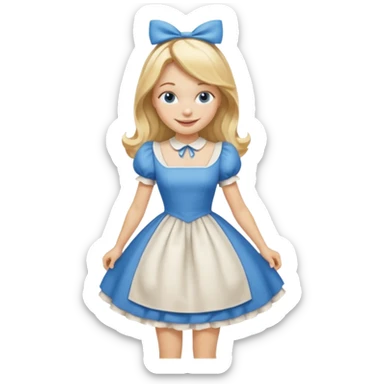 MAKE A ALICE AND THE WONDER LAND EMOJI sticker