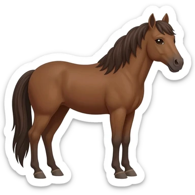 Mustang emoji sticker