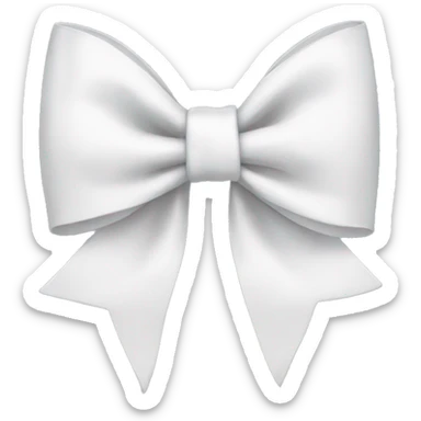 white bow sticker