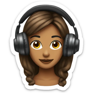 Coquette head phones sticker