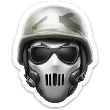 Ghost operator call of duty sticker