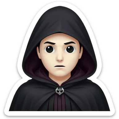 Shadowy Phantom with Cloak horror look sticker