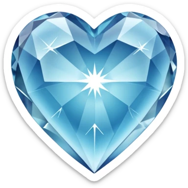 Coração de cristal sticker
