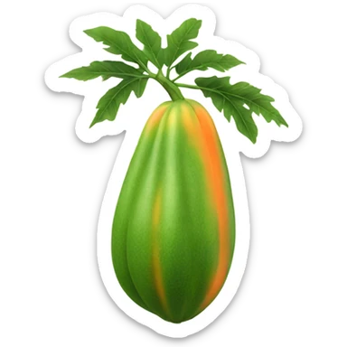 Realistic Papaya  sticker