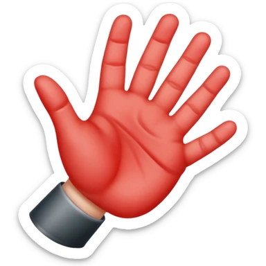 rash baby hand sticker