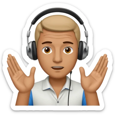 radio guy swearing sticker