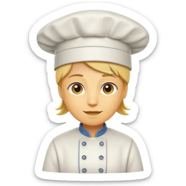 a cooking hat sticker