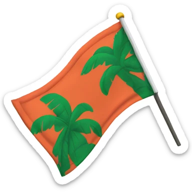 Floptropica flag sticker