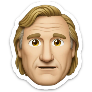 Gérard Depardieu qui fait un pouce en l’air sticker