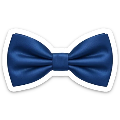 Navy blue bow tie sticker