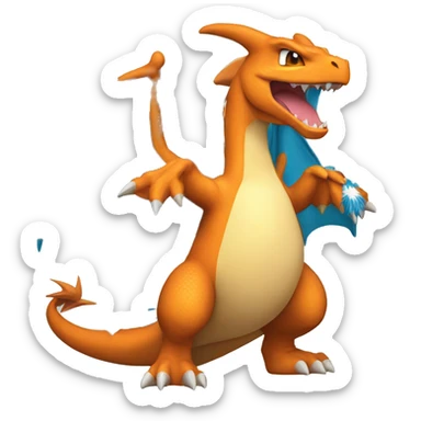 charizard with an argentina jersey sticker