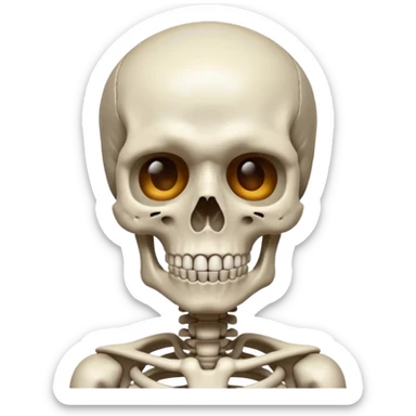 Mindblown skeleton sticker