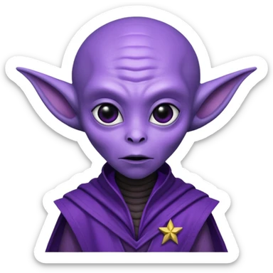 happle alien in star war sticker