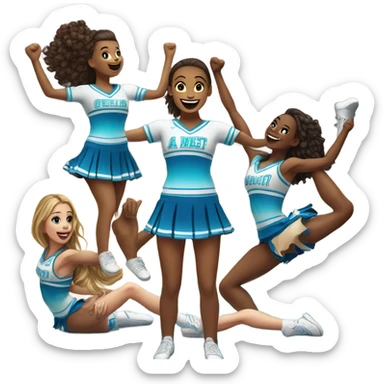 cheer stunt sticker