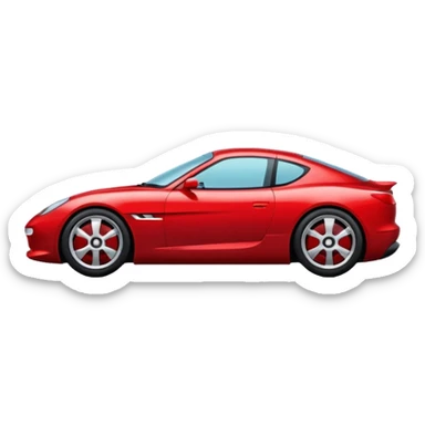 2d Car facing right sticker