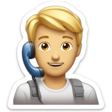 Chat qui tien un téléphone sticker