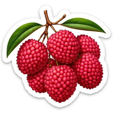 lychee cluster sticker
