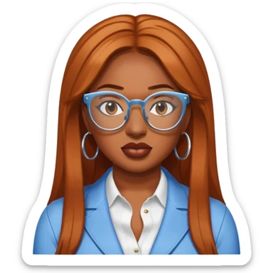 Megan Thee Stallion wear glasses sticker
