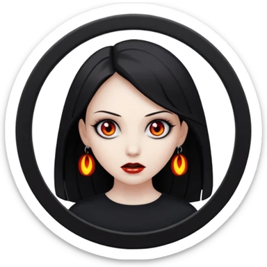 A hellish woman mentioning disks  sticker