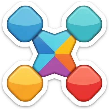 simplified emoji of a quad sticker