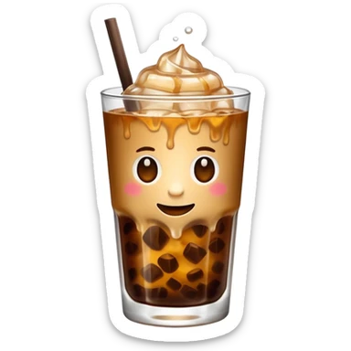 iced coffee sticker