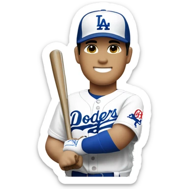shohei ohtani dodgers baseball player sticker