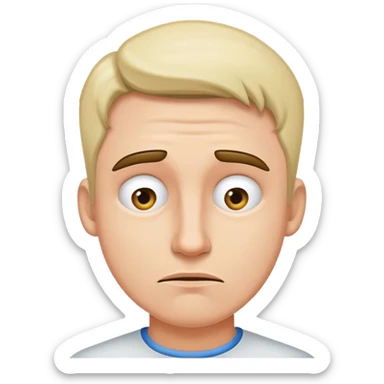 Doubting man sticker