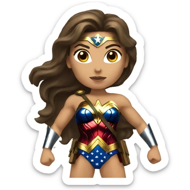 wonder woman superhero emoji sticker